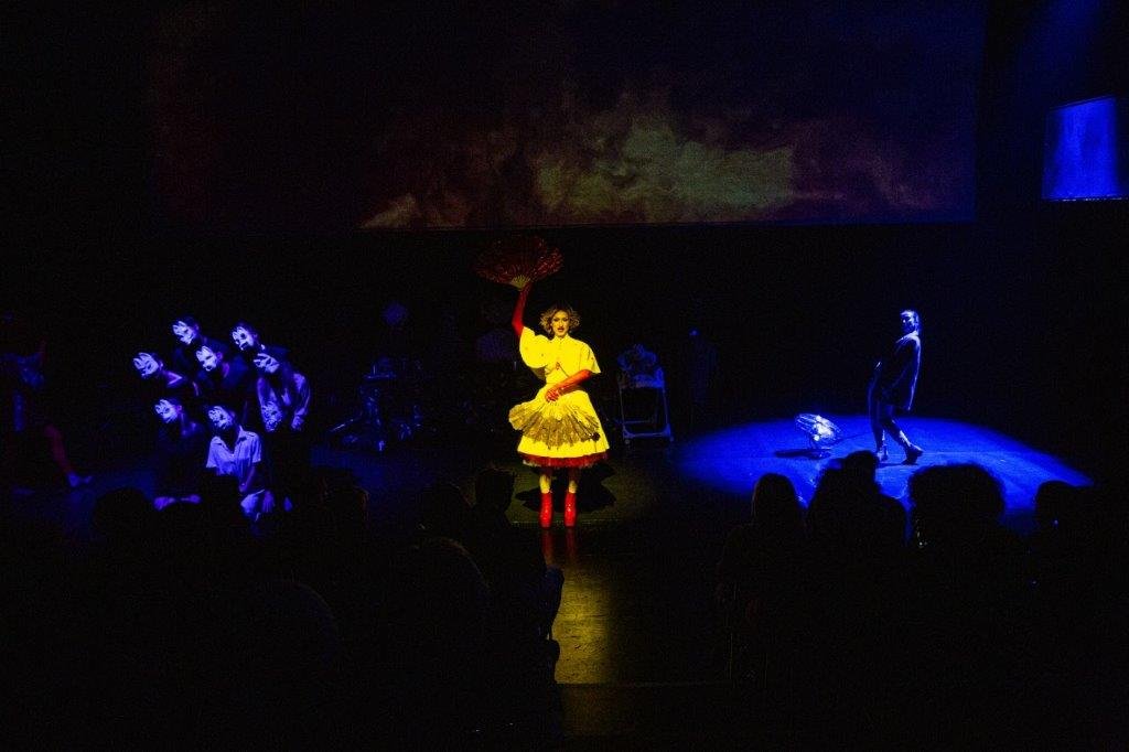 On stage